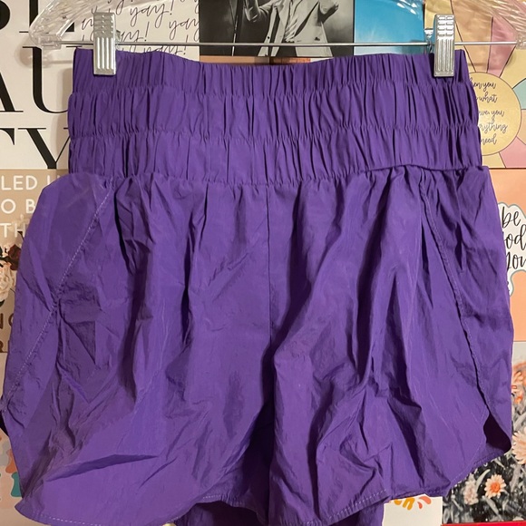 High Rise Purple Shorts - Picture 2 of 3